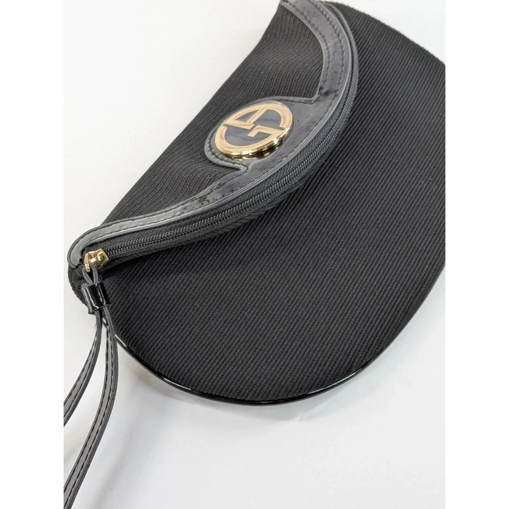 LOT 3!🖤GIORGIO Armani Beauty‎ Clutch Mini Purse Black Gold Lipstick Maestro 400